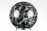Polished, Indigo Gabbro Sphere - Madagascar #196139-1